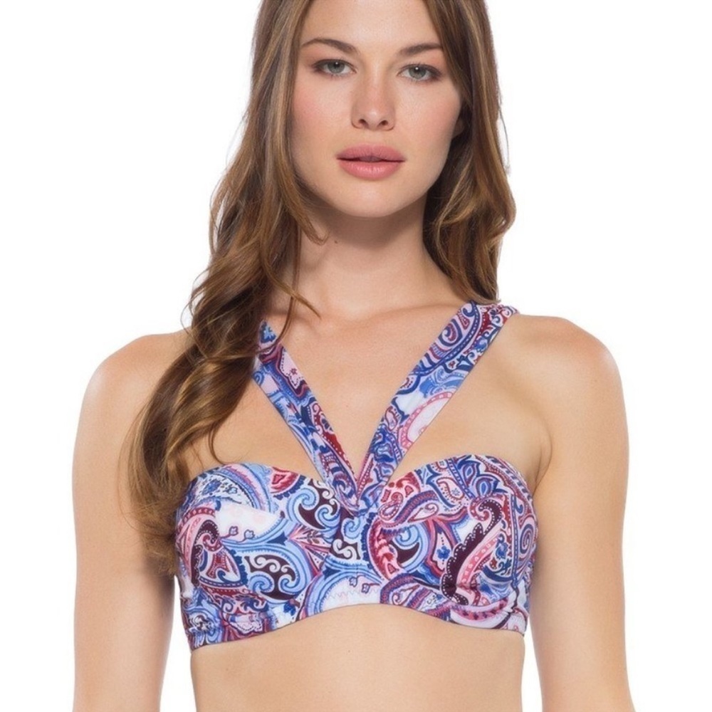 Becca Multi Way Bikini Swim Top Large NEW!